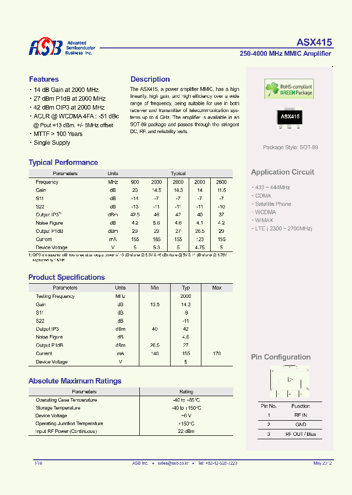 ASX415_7703349.PDF Datasheet
