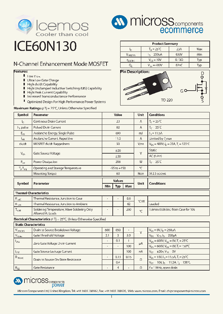 ICE60N130_7703746.PDF Datasheet