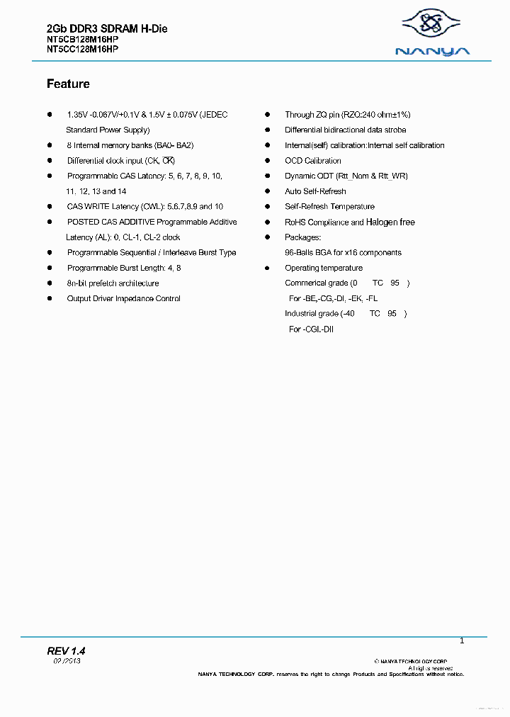 NT5CB128M16HP_7703459.PDF Datasheet