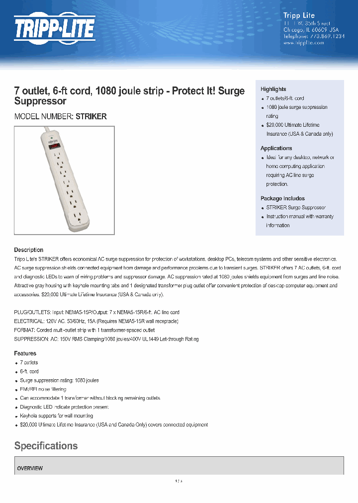 STRIKER_7705000.PDF Datasheet