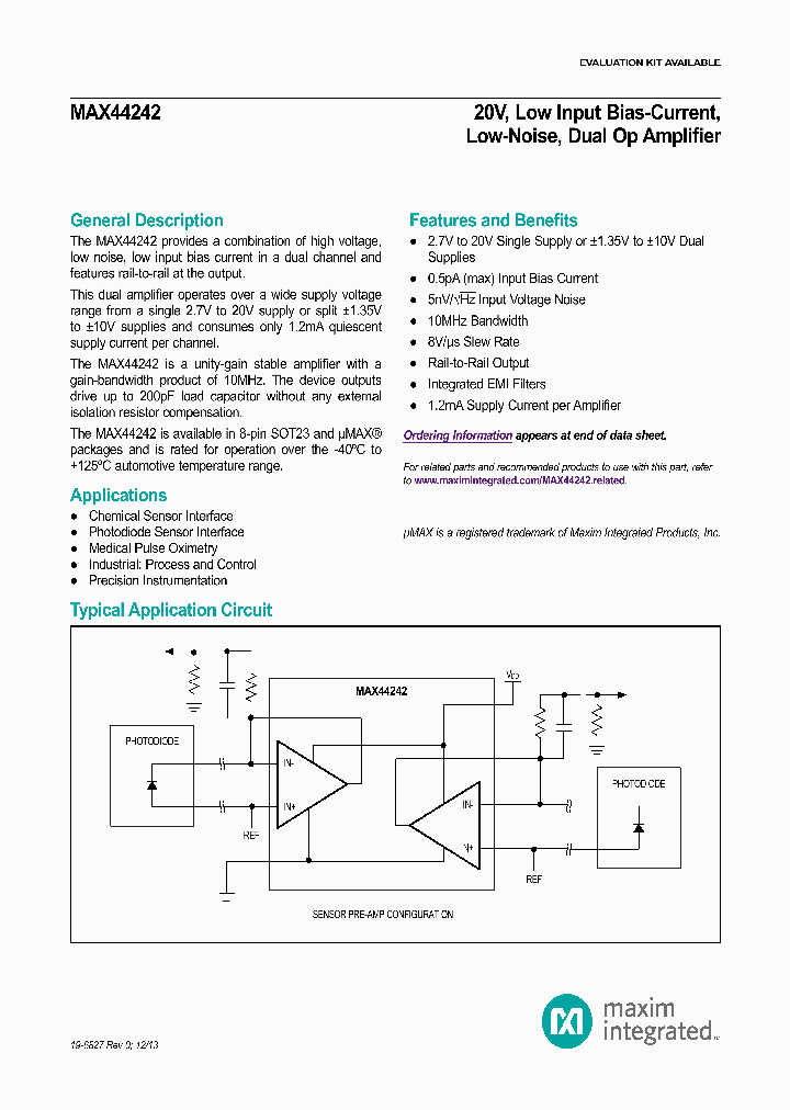 MAX44242_7706631.PDF Datasheet