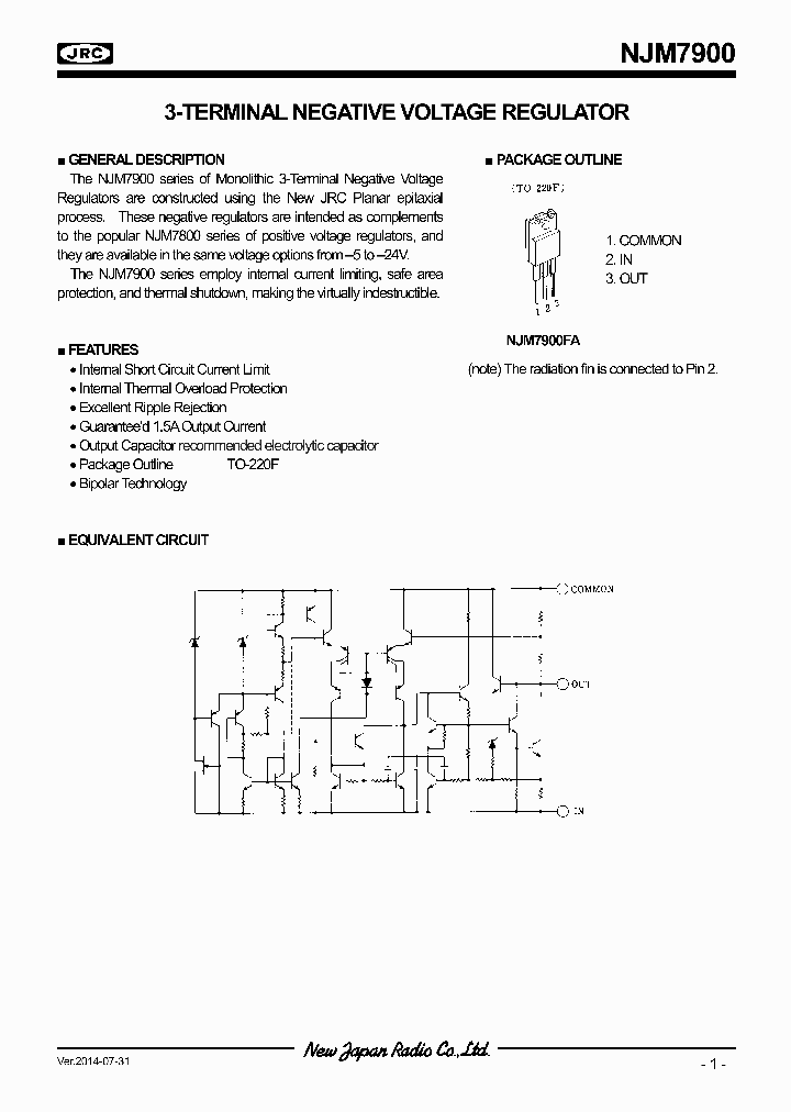 NJM7906_7707535.PDF Datasheet