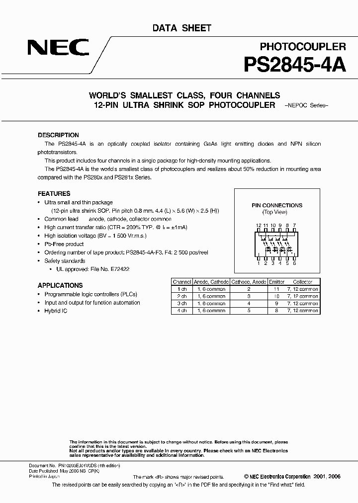 PS2845-4A-F3_7707744.PDF Datasheet