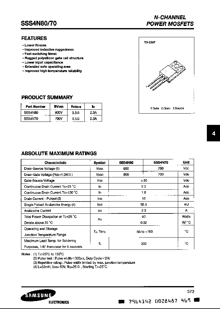 SSS4N70_7709741.PDF Datasheet