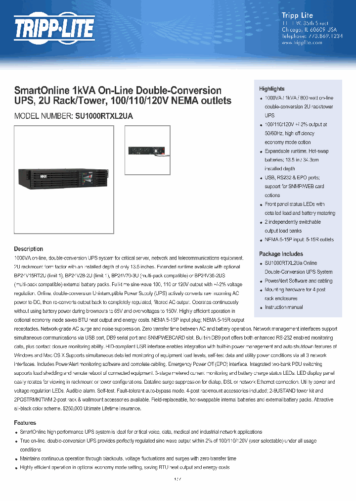 SU1000RTXL2UA_7712534.PDF Datasheet
