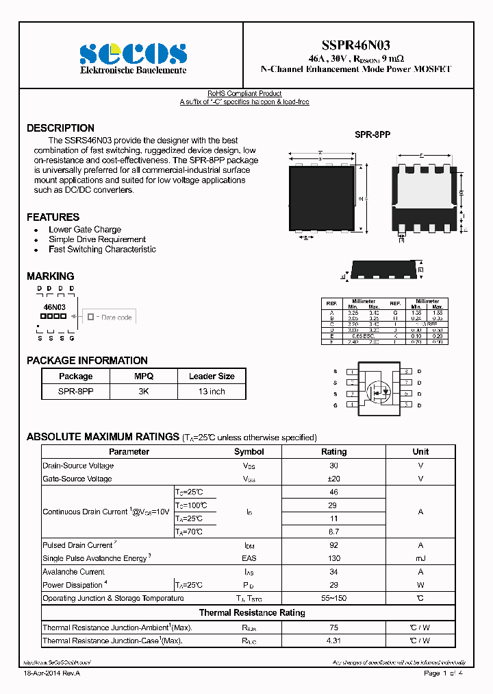 SSPR46N03_7712679.PDF Datasheet