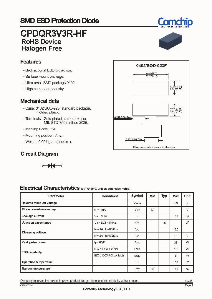 CPDQR3V3R-HF_7713541.PDF Datasheet