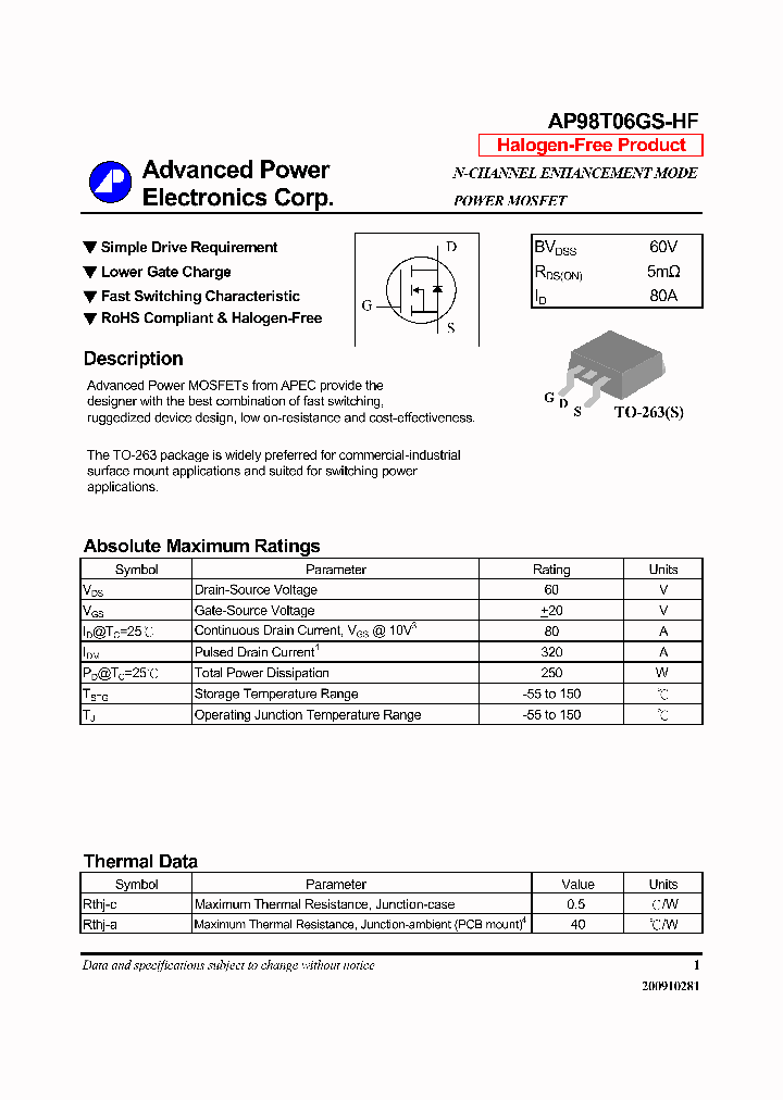 AP98T06GS-HF_7714414.PDF Datasheet