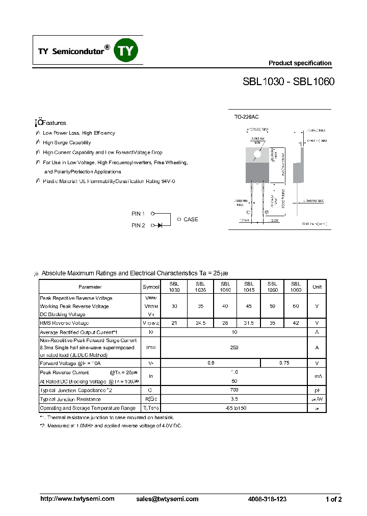 SBL1035_7714460.PDF Datasheet