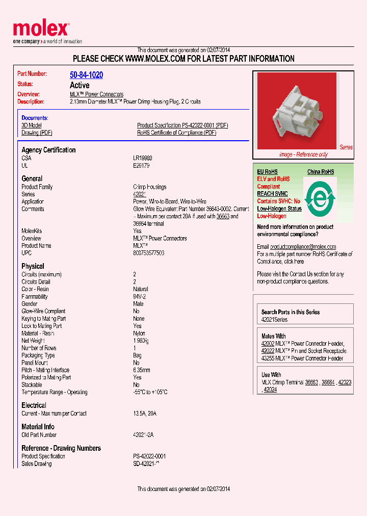 50-84-1020_7714771.PDF Datasheet