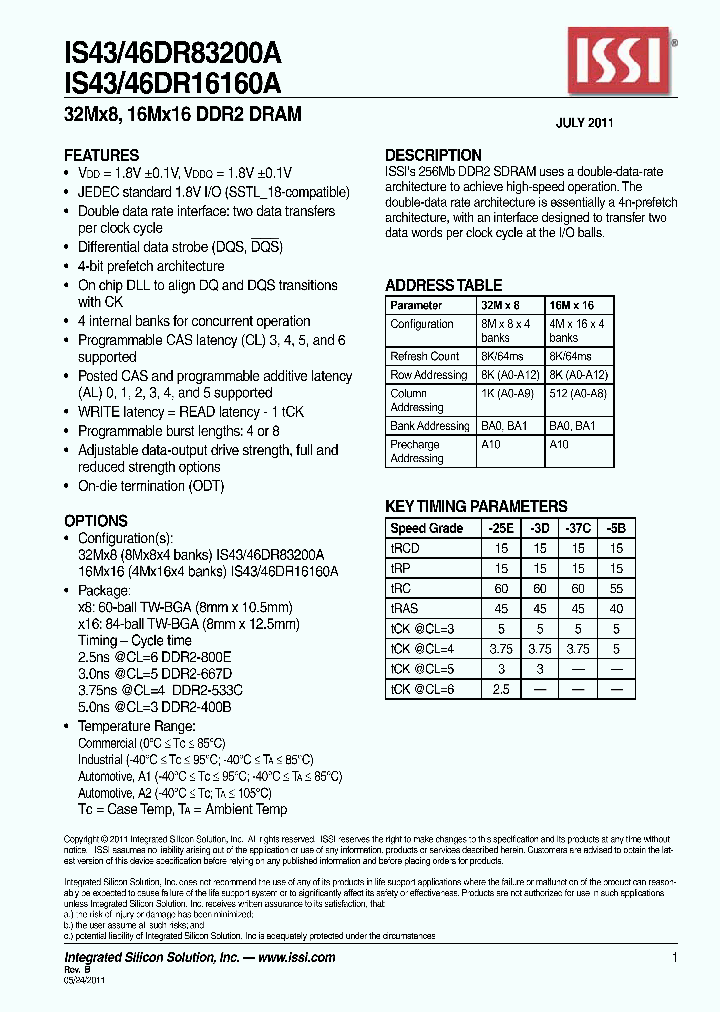 IS43DR16160A-37CBL_7715221.PDF Datasheet