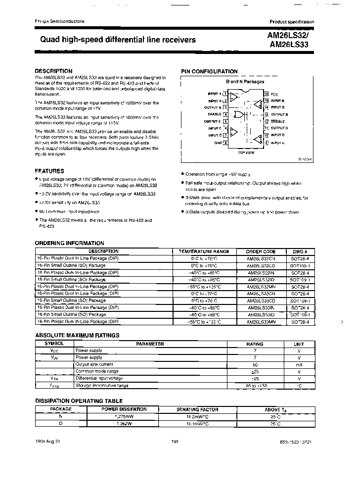 AM26LS32ID_7715149.PDF Datasheet