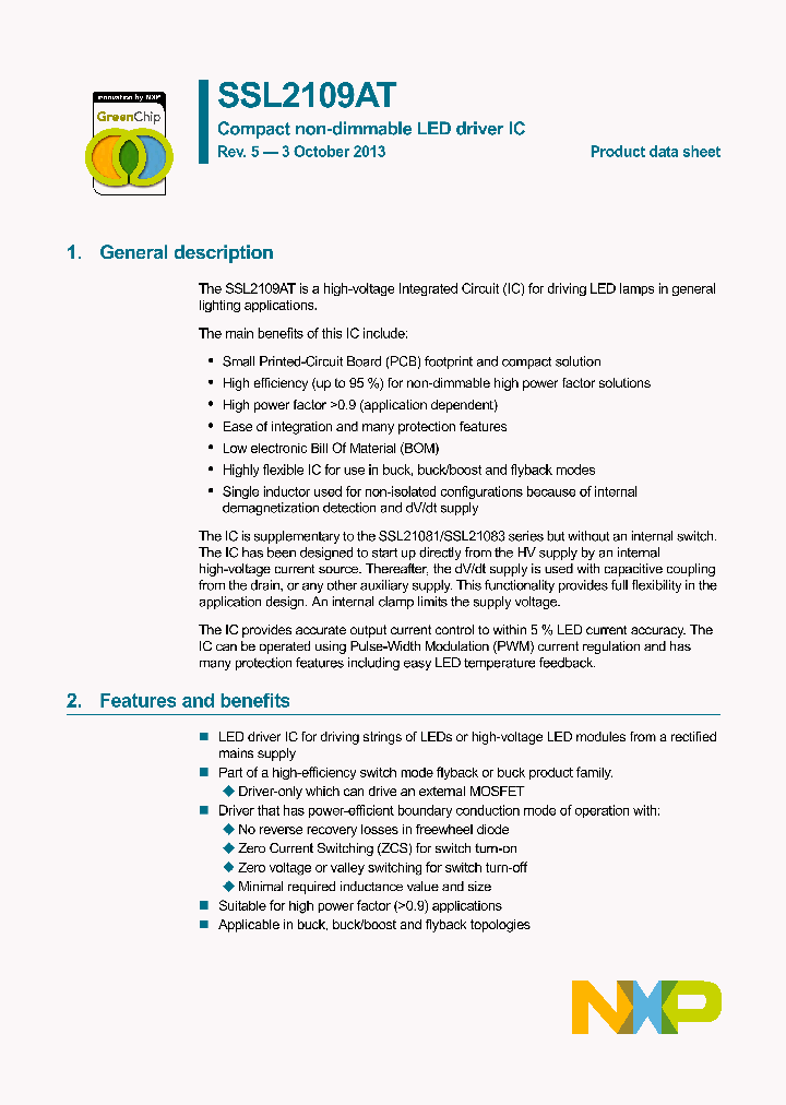 SSL2109AT_7715329.PDF Datasheet