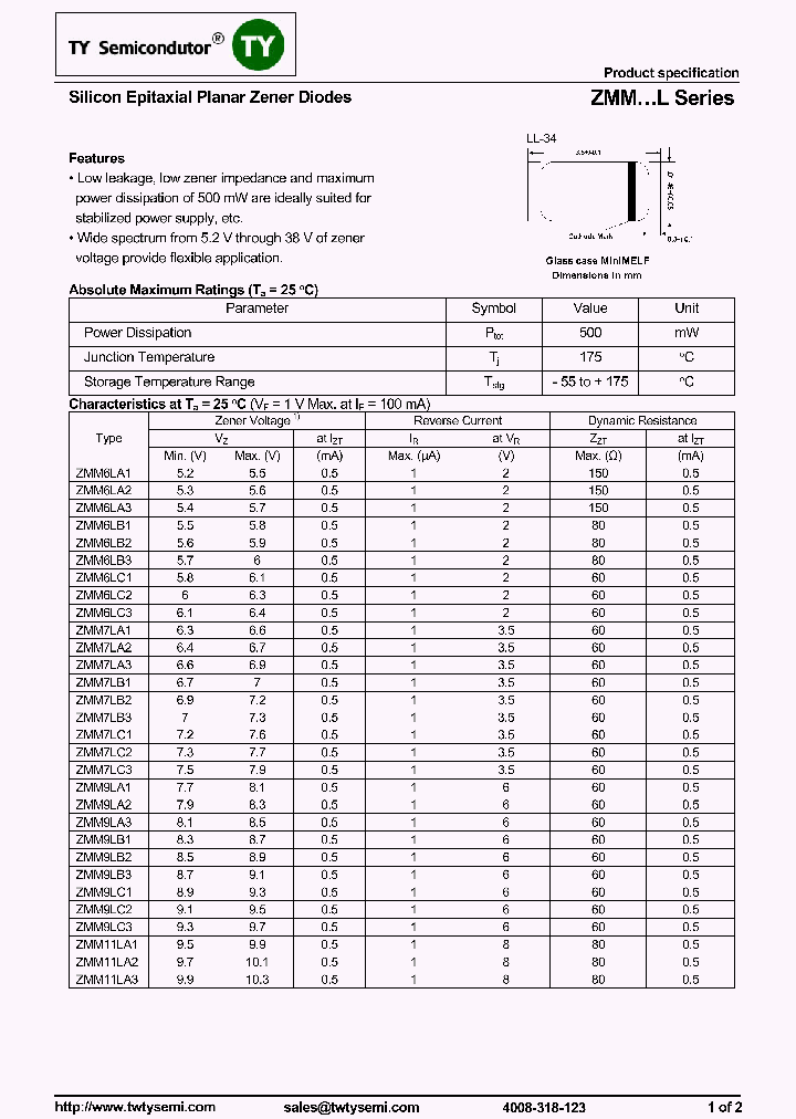 ZMM12LA1_7716069.PDF Datasheet