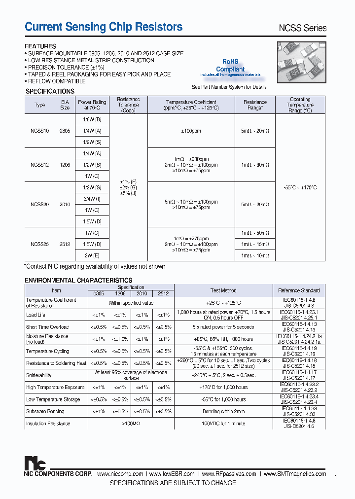 NCSS10-R005TRF_7716370.PDF Datasheet