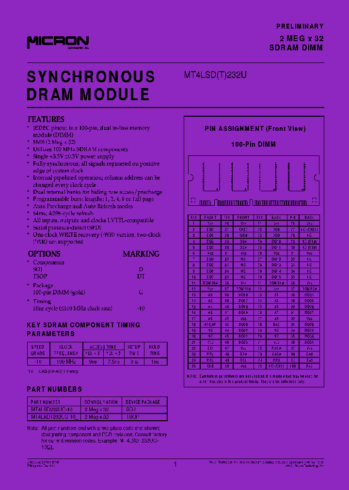 MT4LSDT232UG-10C1_7717385.PDF Datasheet