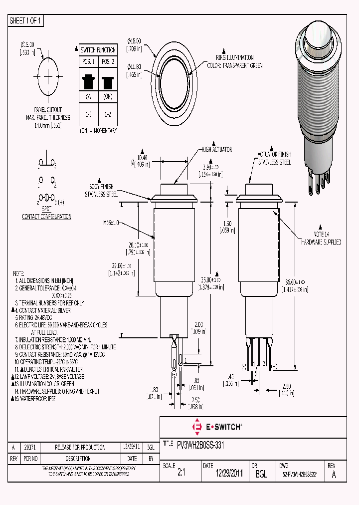 52-PV3WH2B0SS331_7717567.PDF Datasheet