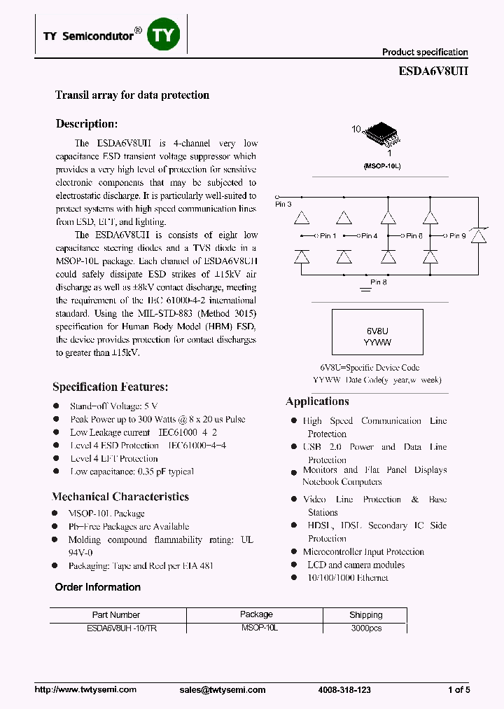 ESDA6V8UH_7717910.PDF Datasheet