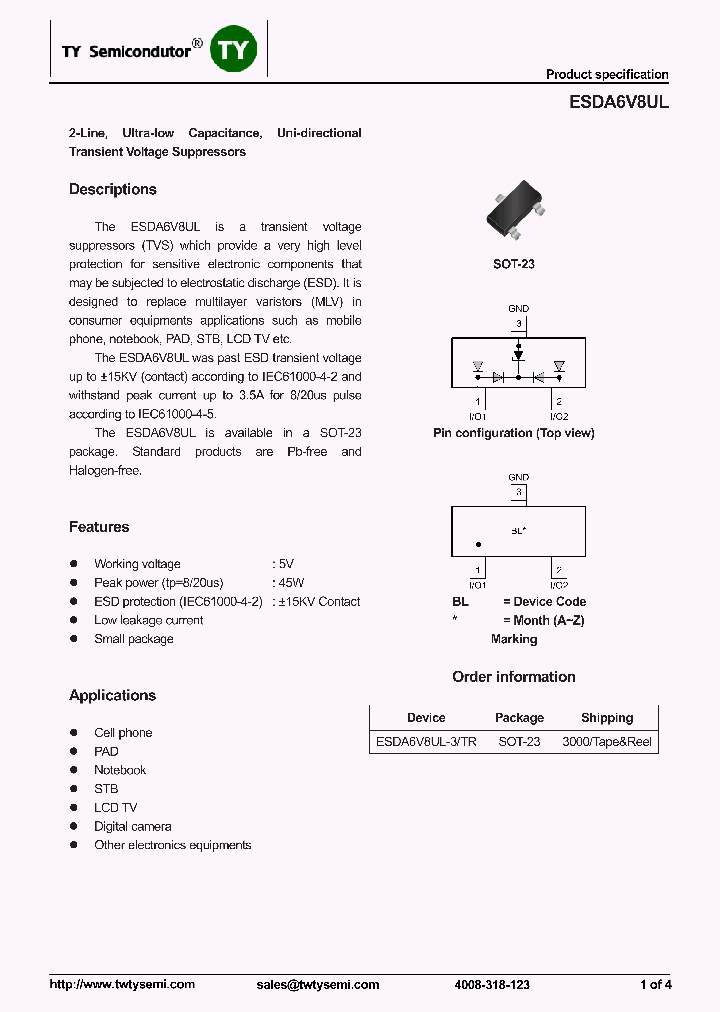 ESDA6V8UL_7717917.PDF Datasheet