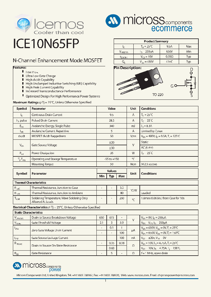 ICE10N65FP_7718704.PDF Datasheet