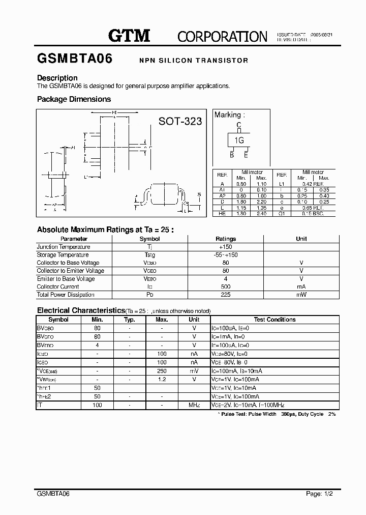 GSMBTA06_7719971.PDF Datasheet