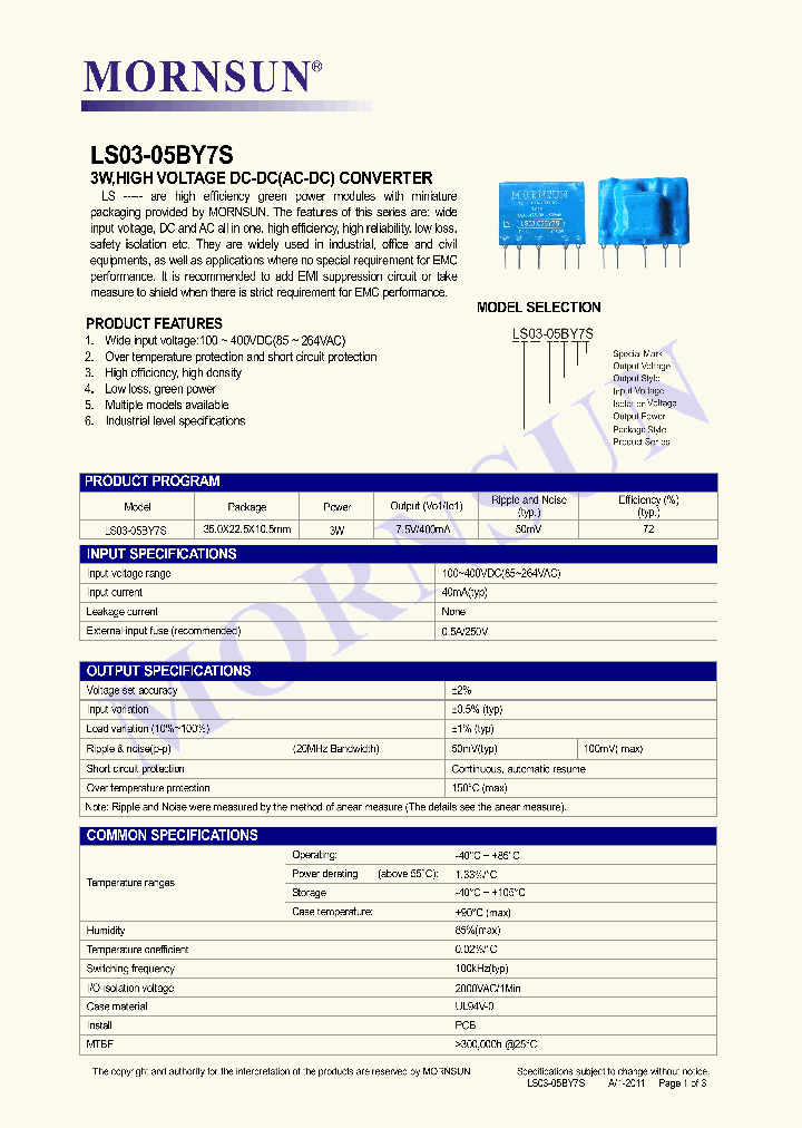 LS03-05BY7S_7720321.PDF Datasheet