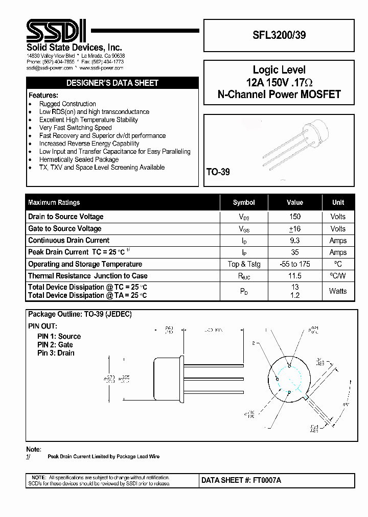 FT0007_7720659.PDF Datasheet