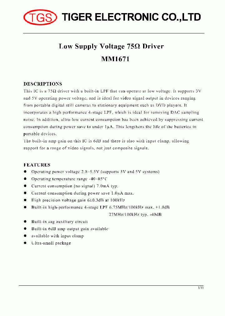 MM1671_7722343.PDF Datasheet