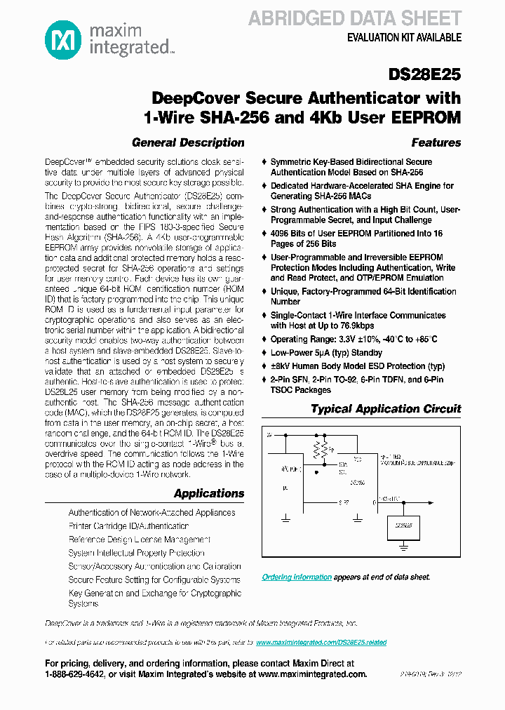DS28E25_7724534.PDF Datasheet