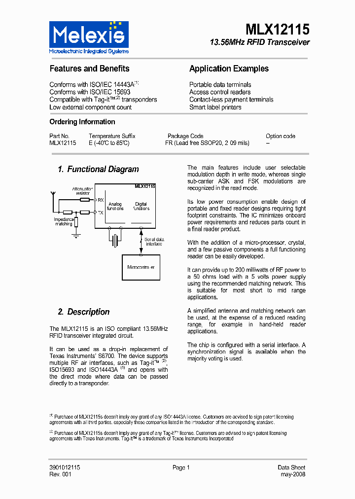 MLX12115EFR_7725626.PDF Datasheet
