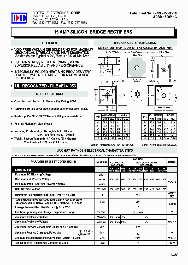 DB1501PT_7725810.PDF Datasheet