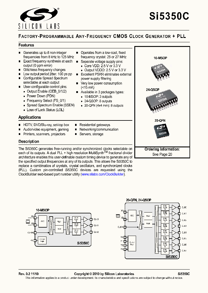 SI5350C-AXXXXX-GM_7726990.PDF Datasheet