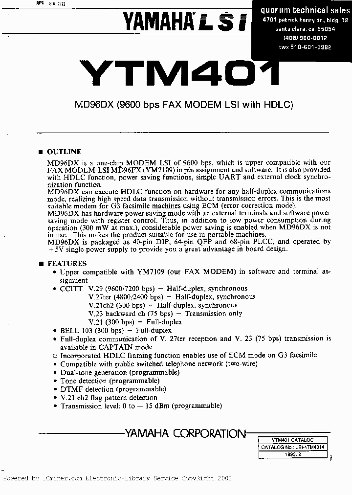 YTM401F_7727469.PDF Datasheet