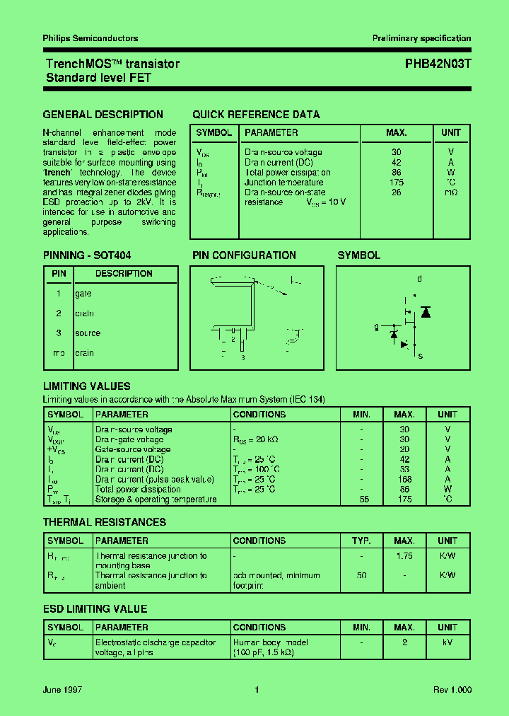 PHB42N03TTR_7727545.PDF Datasheet