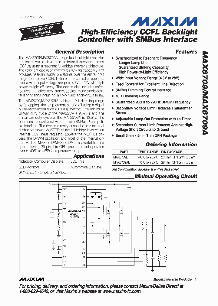 MAX8709AETI-T_7729606.PDF Datasheet