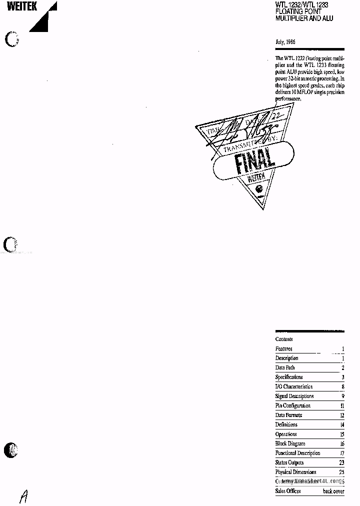 WTL1233_7729628.PDF Datasheet