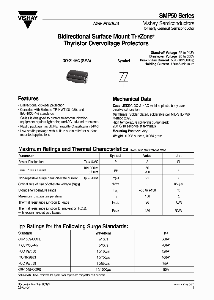 SMP50-240-E3_7729948.PDF Datasheet