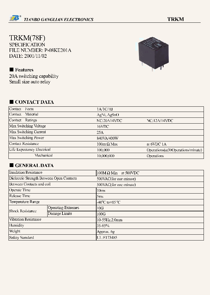 TRKM_7730138.PDF Datasheet