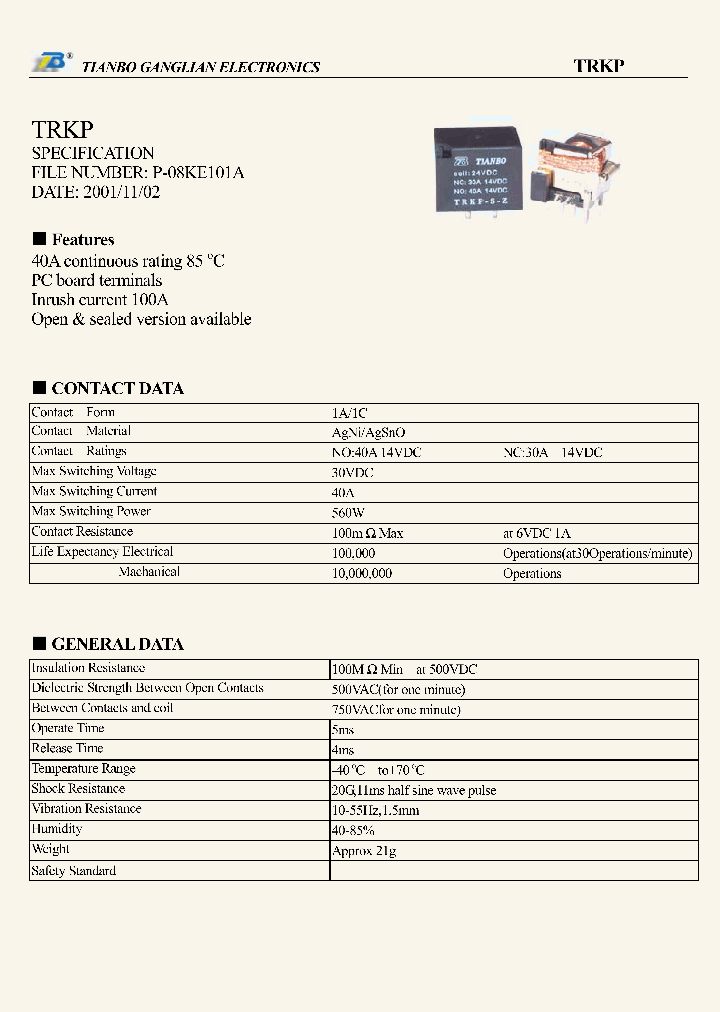 TRKP_7730139.PDF Datasheet