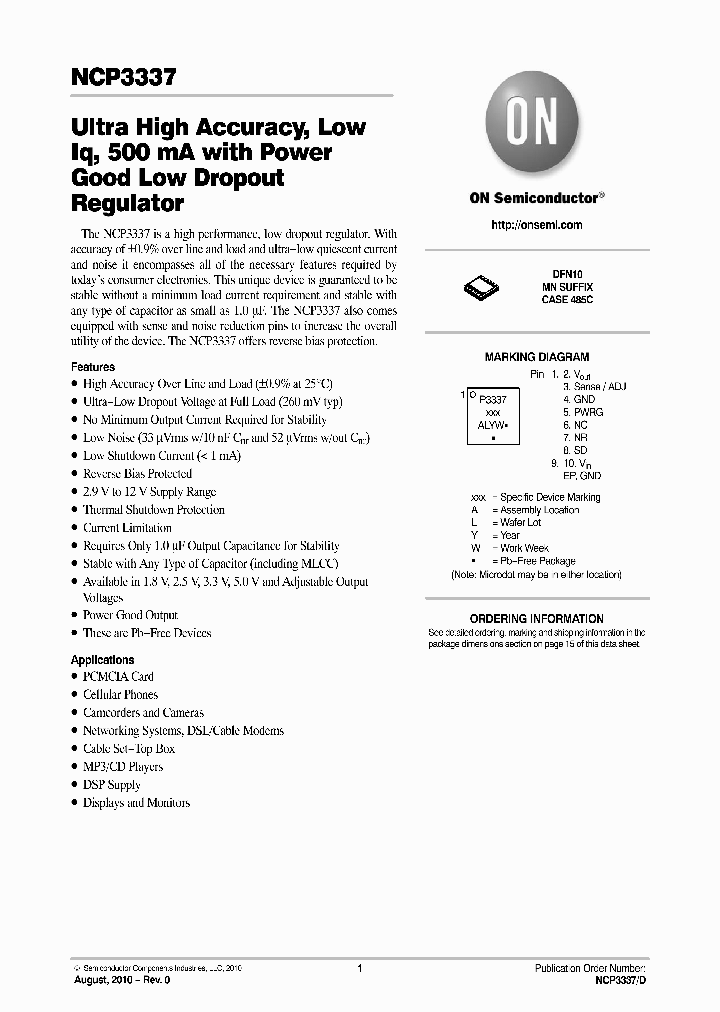 NCP3337MN250R2G_7730752.PDF Datasheet