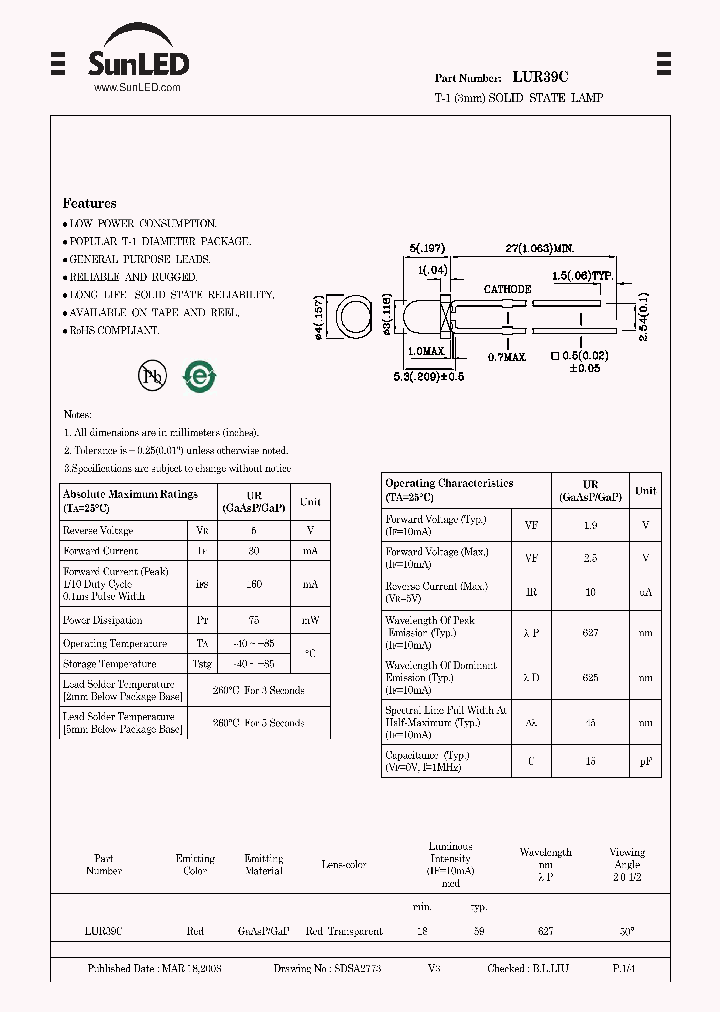 LUR39C_7730980.PDF Datasheet