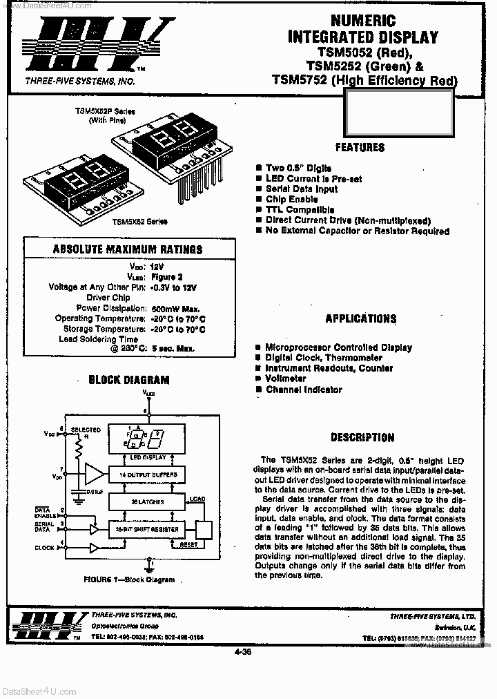 TSM5052_7730743.PDF Datasheet