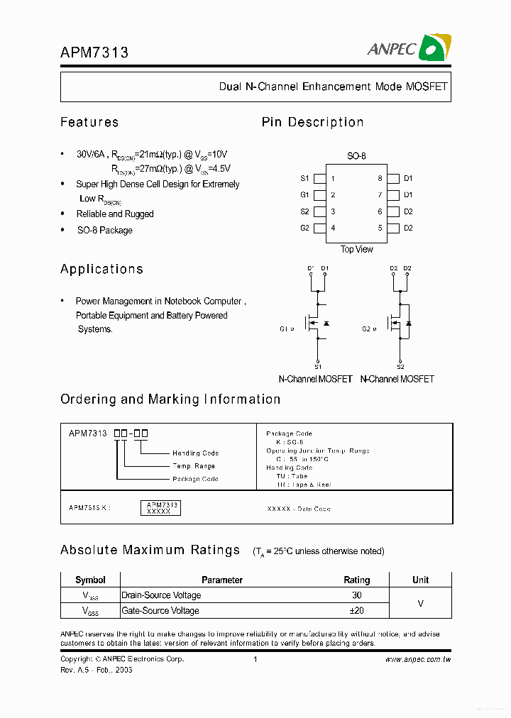 AMP7313_7732909.PDF Datasheet