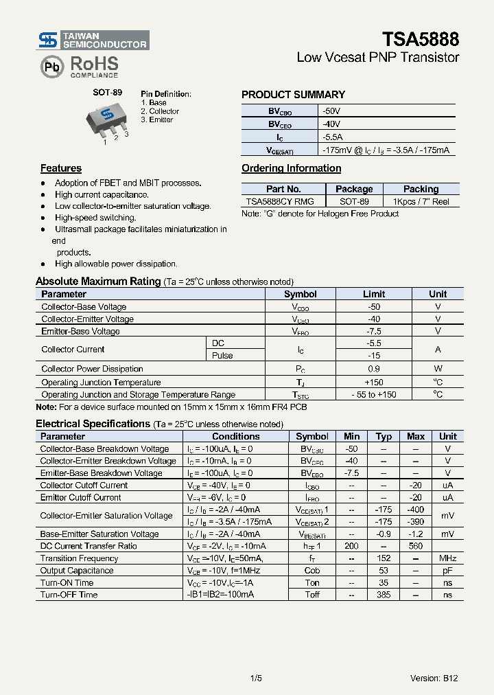 TSA5888CYRMG_7733437.PDF Datasheet