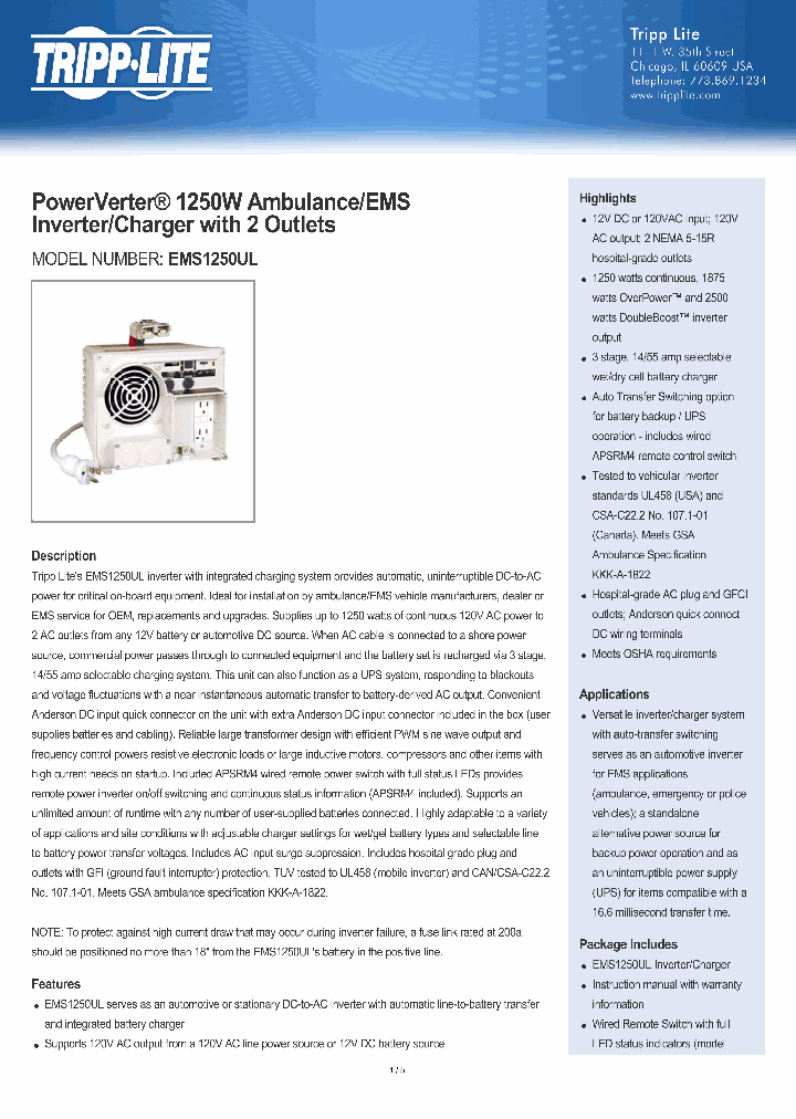 EMS1250UL_7735249.PDF Datasheet