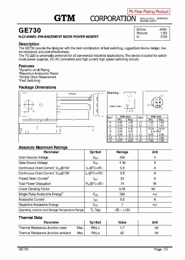 GE730_7735346.PDF Datasheet
