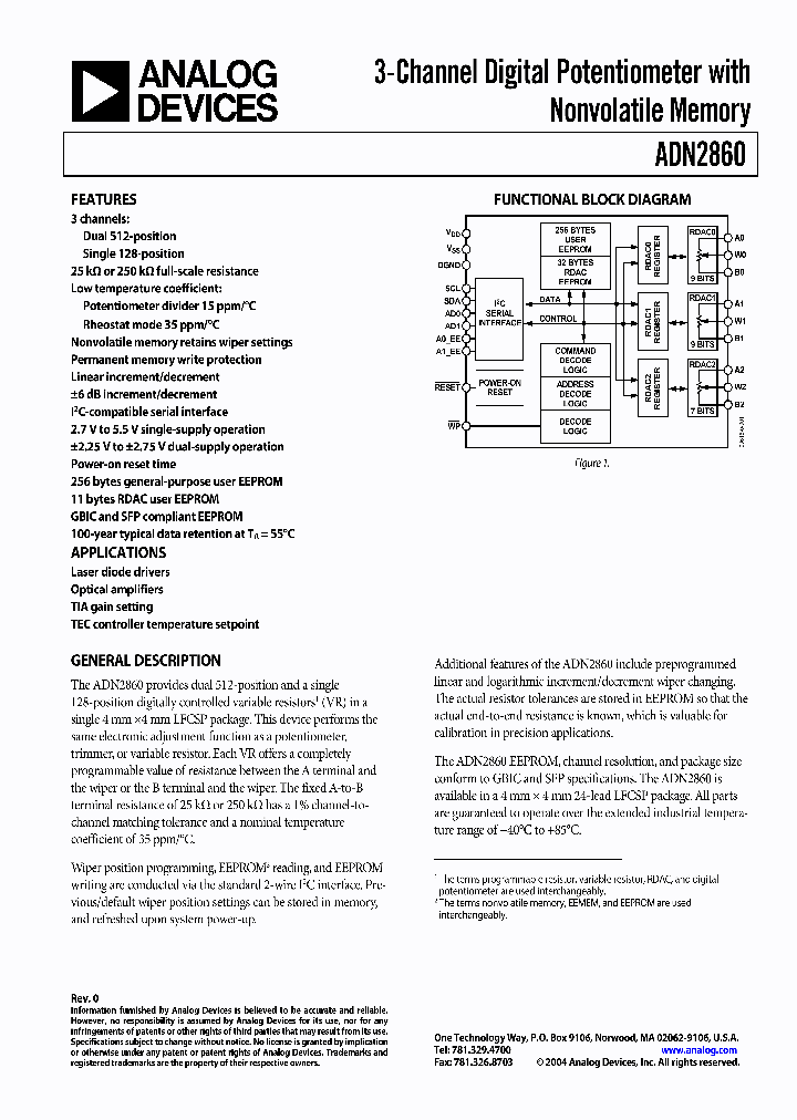 ADN2860ACPZ25_7735630.PDF Datasheet