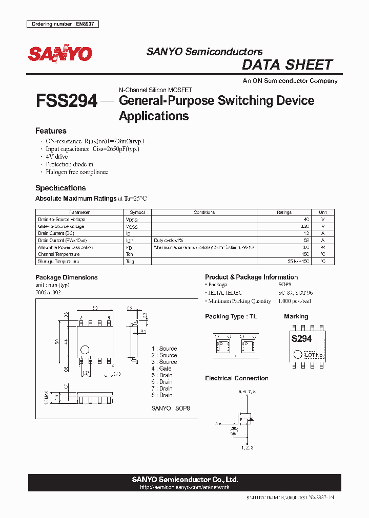 FSS294_7736717.PDF Datasheet