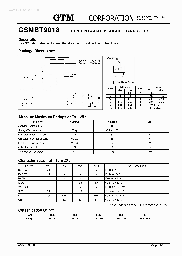 GSMBT9018_7738393.PDF Datasheet