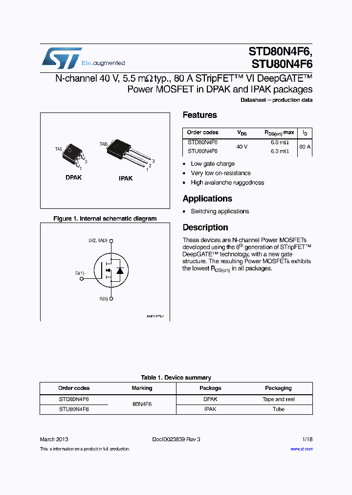 STU80N4F6_7739306.PDF Datasheet